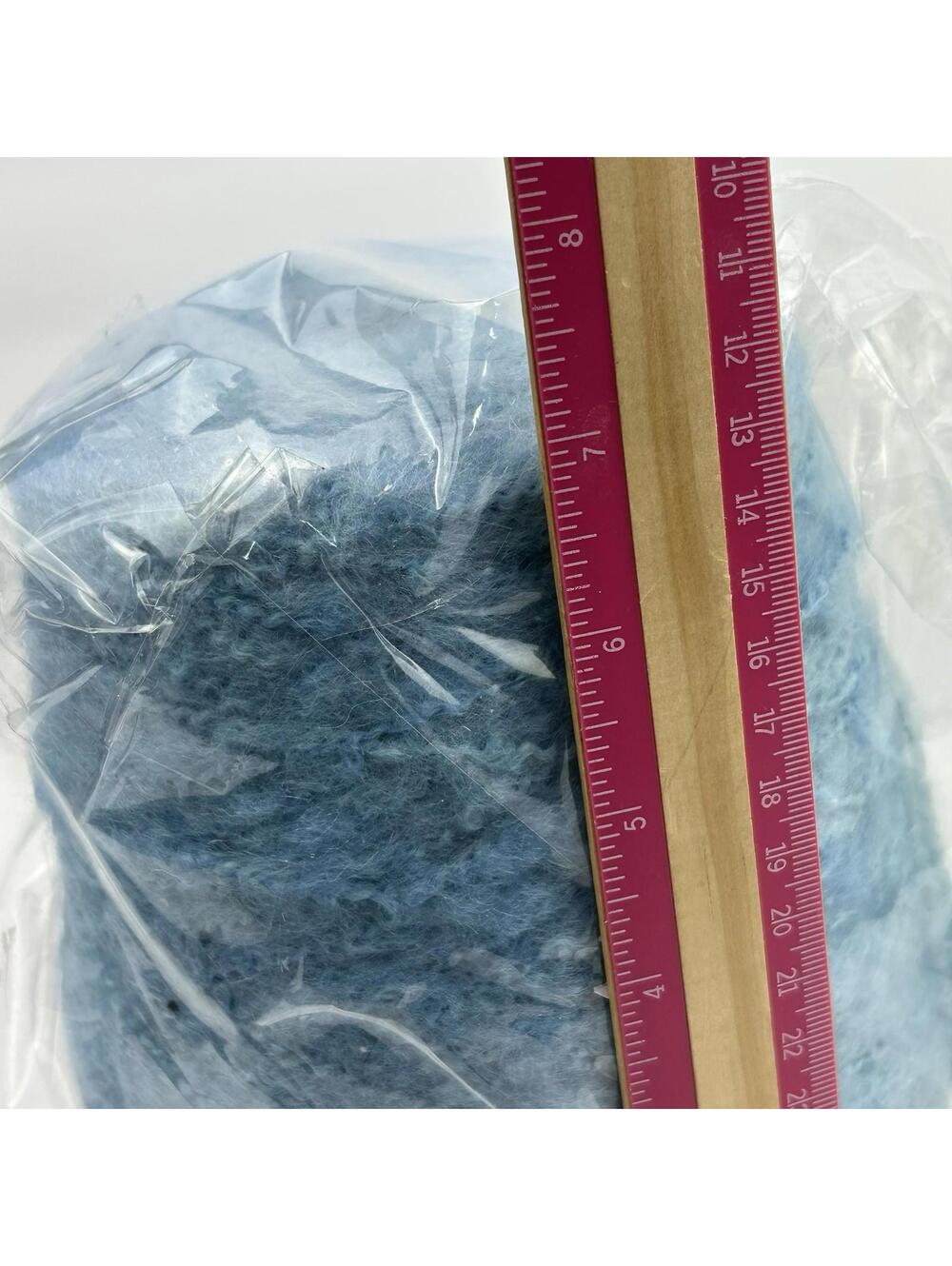 Lot 2 Tamm Yarn Cones 90% Mohair Blend Blue & 1.5lb Acrylic Baby Maize Yellow - Picture 10 of 16